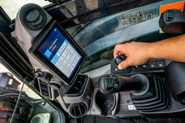 Kubota KX0405Excavator Interior1